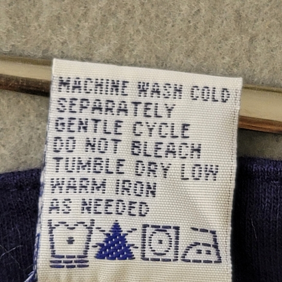 MOVING BLEU: By Designers original Blue  Floral  prints  top/shirt Sz M - Picture 8 of 9